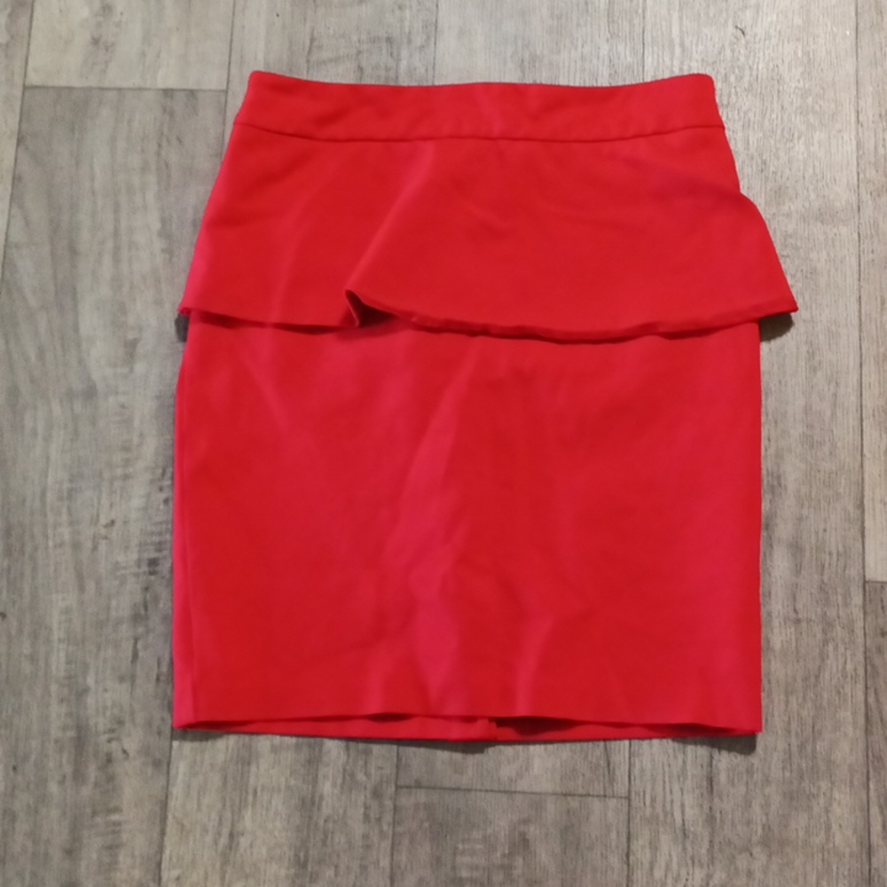 Womens Skirt Red 6 zip up skirted skirt Suit Bottom professional career church